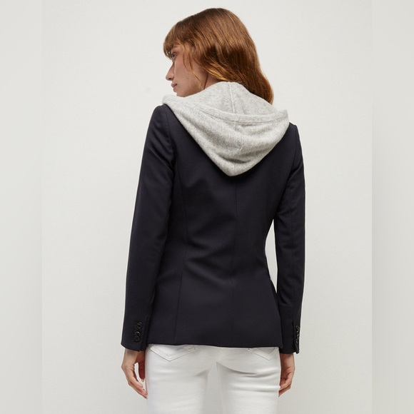 Veronica Beard Classic Dickey Jacket in Navy - Picture 5 of 15